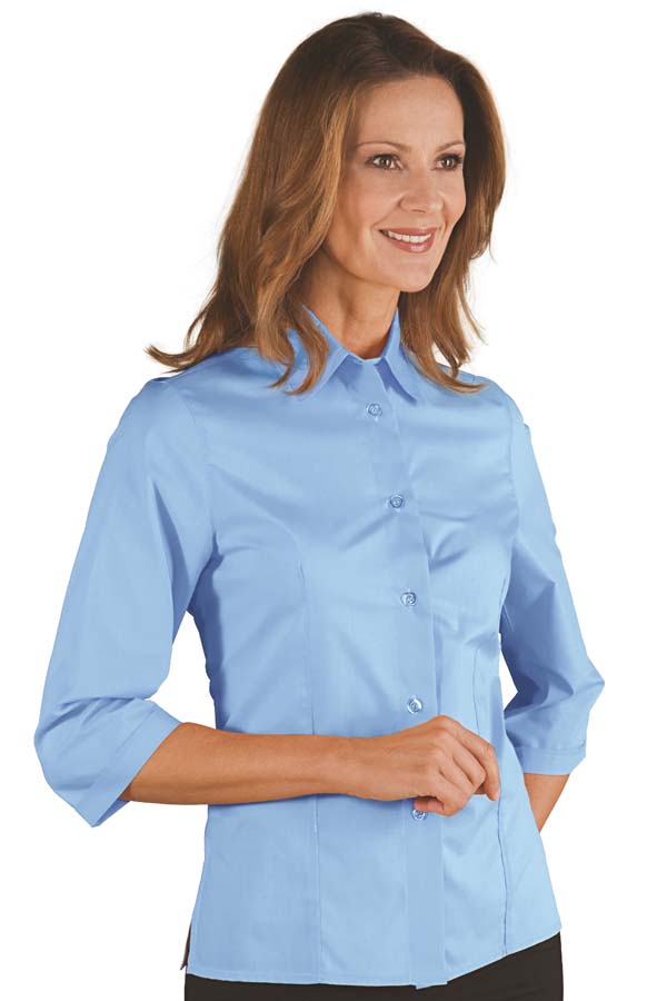 Bluse Kyoto 3/4 hellblau