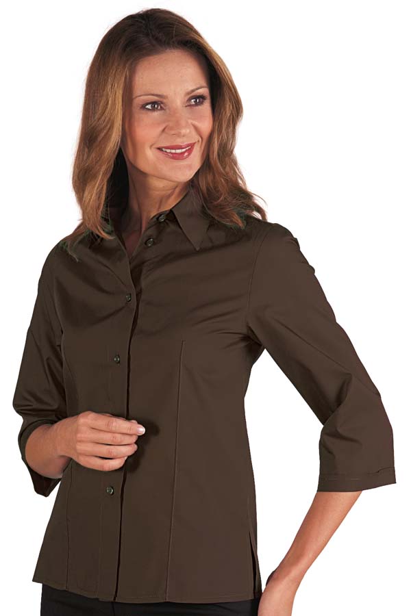 Bluse Kyoto 3/4 cacao