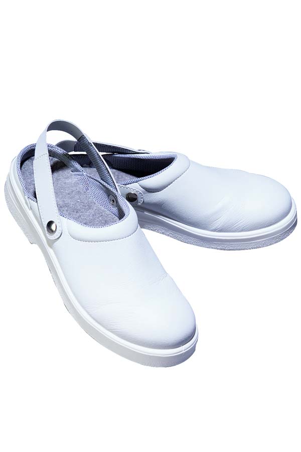Sandale mit Stahlkappe weiß