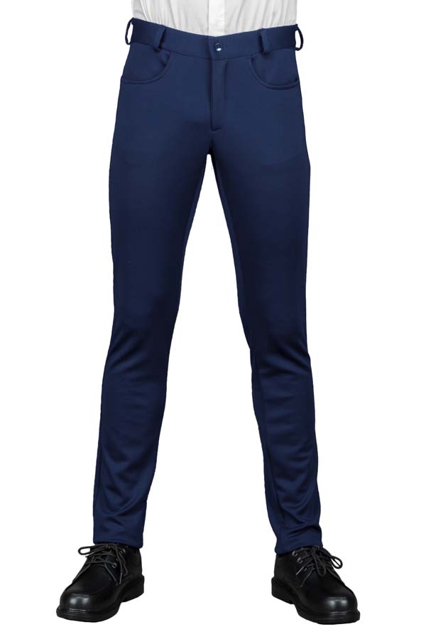 Hose Yale Jersey Milano blau