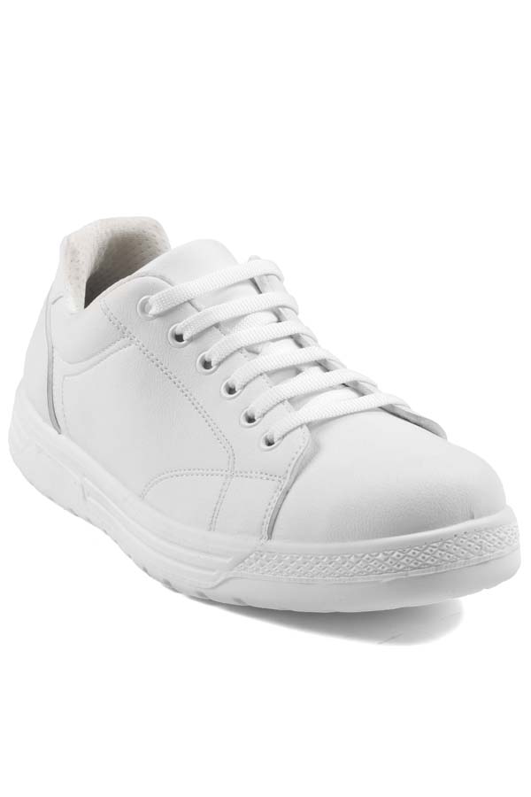 Sneaker Comfort unisex Microfaser weiß