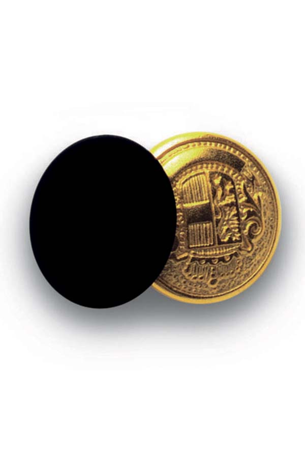 Manschettenknopf 4 Stk. gold/schwarz