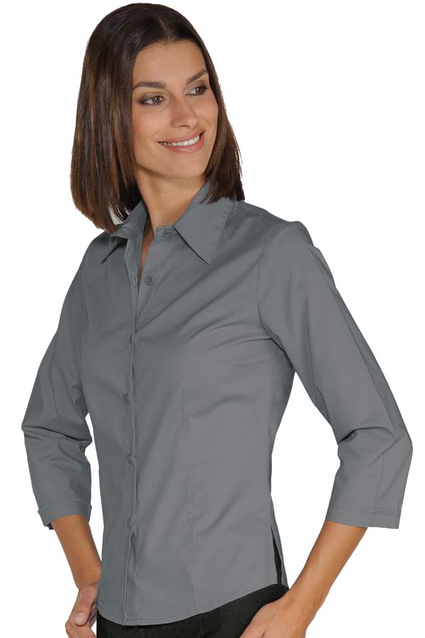 Bluse Kyoto 3/4 KA grau