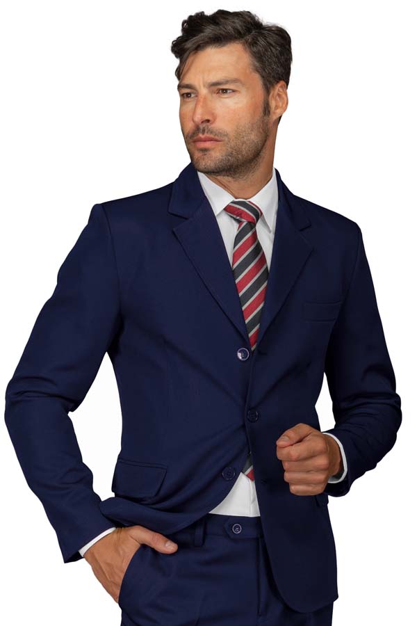 Herrenjacke 3 Knöpfe blau